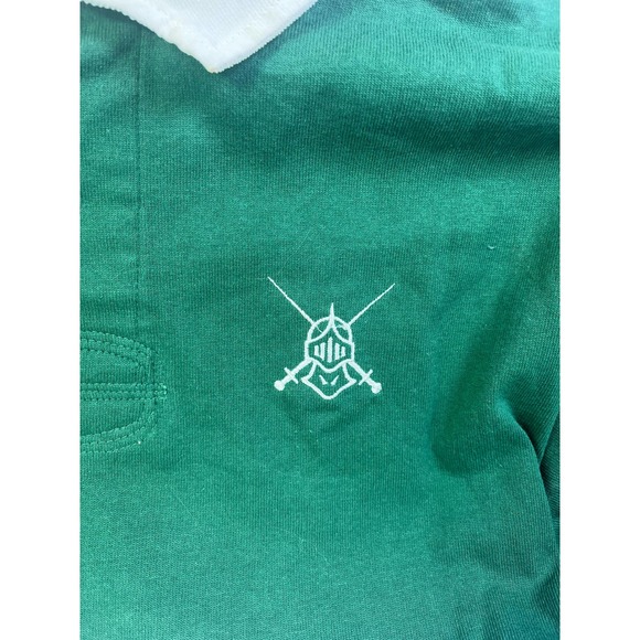 Vintage Mens MED Ruck-It Rugby Green Long-Sleeve Shirt, 100% Cotton NEW - Picture 7 of 8